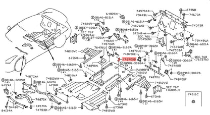 Nissan undertray bracket LH