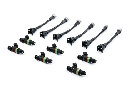 ASNU 1050cc Injectors with R35 GTR plug & play harnesses